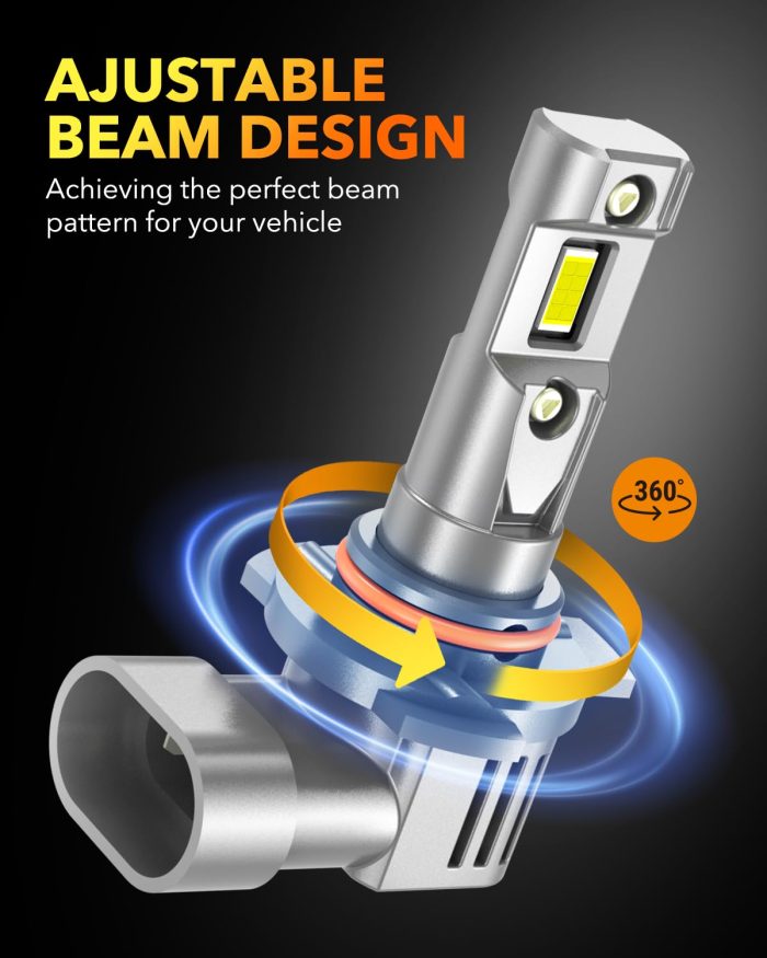 40000LM 60W 9012 LED Bulb HIR2 Bulb99% Compatibility - Image 2