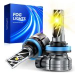 3000K Amber H11/H16/H8 LED Fog Light Bulb Yellow for Fog Lights Running Board Light Assemblies