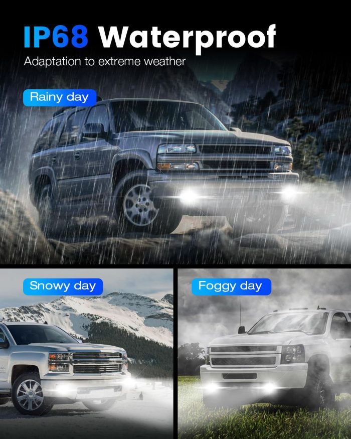 9005 H11 Fog Bulbs 50000LM Super Bright HB3 H9 H8 Fog Bulbs Combo with Cooling Fan - Image 4