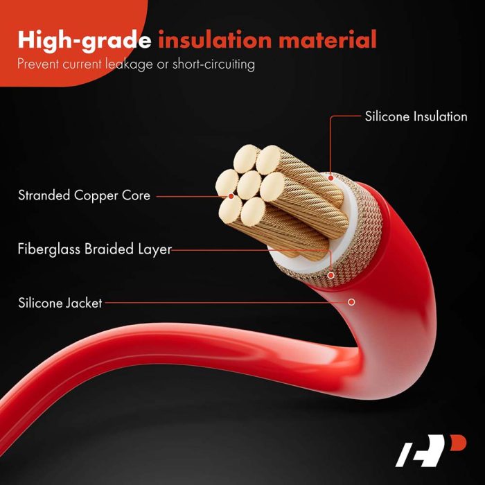 High Heat Spark Plug Ignition Wires For 2007-2013 Chevrolet Avalanche GMC Sierra Cadillac Escalade 1999-2018 - Image 3