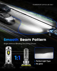 9005 H11 Fog Bulbs 50000LM Super Bright HB3 H9 H8 Fog Bulbs Combo with Cooling Fan - Image 3