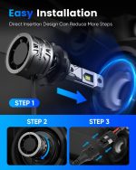 9005 H11 Fog Bulbs 50000LM Super Bright HB3 H9 H8 Fog Bulbs Combo with Cooling Fan - Image 2