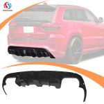 Auto ABS Plastic Carbon Fiber With Lamp Back Spoiler Rear Bumper Lip for JEEP Grand Cherokee 2013+ - Image 2