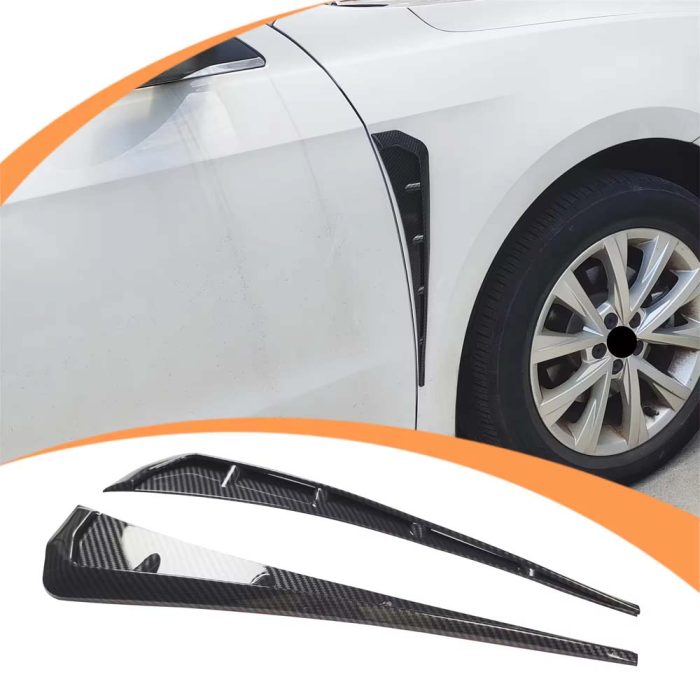 Type B Universal Side Fender Trim with Vent Design Car Door Fender Air Wing Protector - Image 2