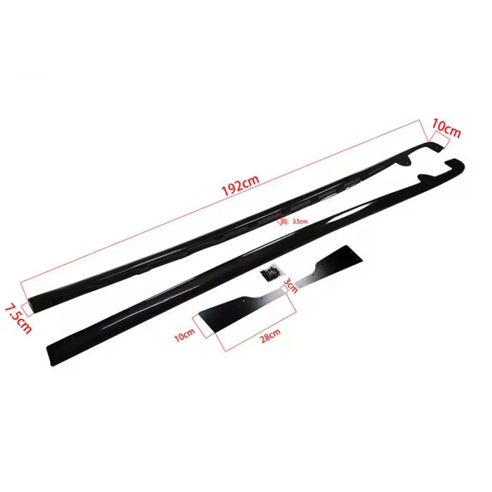 Gloss Black Auto Side Bumper Lip Splitter for Chevrolet Corvette C6 2005-2013 Side Skirt Body Kit Accessory - Image 3