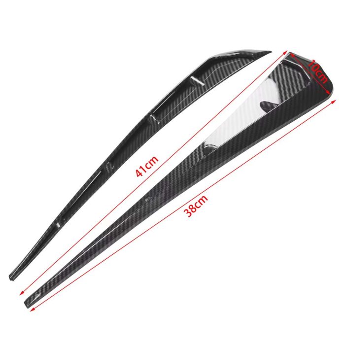 Type B Universal Side Fender Trim with Vent Design Car Door Fender Air Wing Protector - Image 4