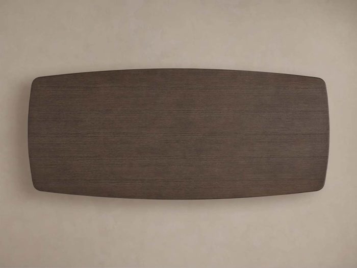 Saint Germain Wood Dining Table with Solid Oak Wood Top & Toulouse Base - Image 4