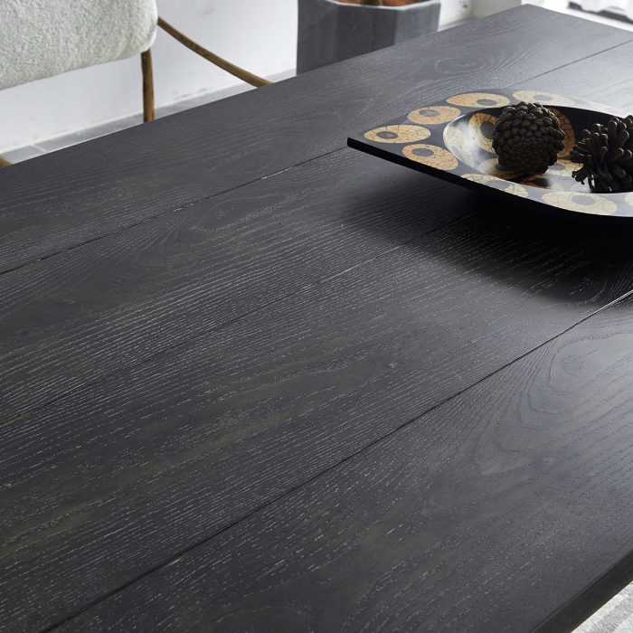 Thaddeus Metal Medieval Style Dining Table Hand-Forged Modern Kitchen Table - Image 6