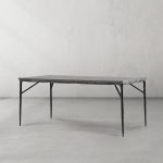 Thaddeus Metal Medieval Style Dining Table Hand-Forged Modern Kitchen Table - Image 13