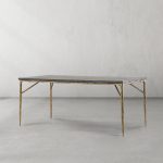 Thaddeus Metal Medieval Style Dining Table Hand-Forged Modern Kitchen Table - Image 14