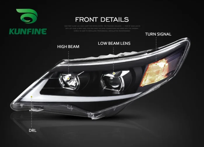 2PCS Car Styling Car Headlight Assembly For Toyota Camry 2012 2013 2014 LED Head Lamp Car Tuning Light Parts Plug And Play - Image 3