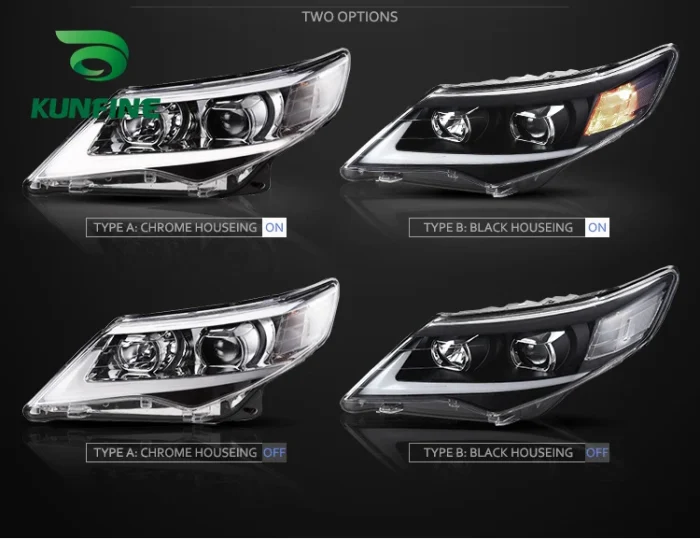 2PCS Car Styling Car Headlight Assembly For Toyota Camry 2012 2013 2014 LED Head Lamp Car Tuning Light Parts Plug And Play - Image 4