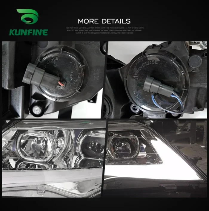 2PCS Car Styling Car Headlight Assembly For Toyota Camry 2012 2013 2014 LED Head Lamp Car Tuning Light Parts Plug And Play - Image 6