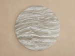 Edgewater Outdoor Dining Table in Jade Faux Marble Round Indoor Living Room Dinner Table - Image 2