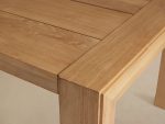 Canyon Natural Teak Outdoor Dining Table Rectangular Outdoor Dining Table - Image 3