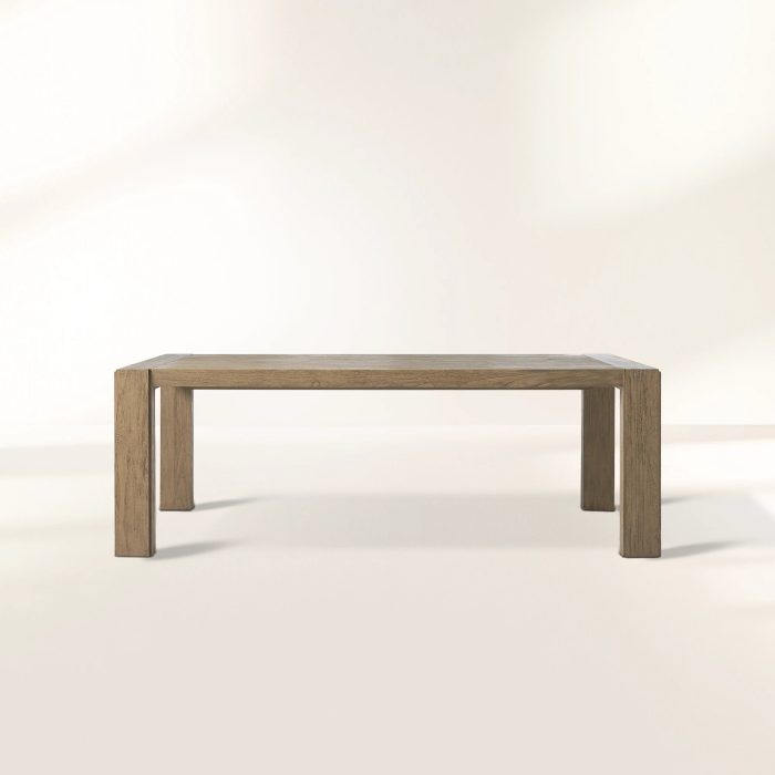 Canyon Natural Teak Outdoor Dining Table Rectangular Outdoor Dining Table - Image 2