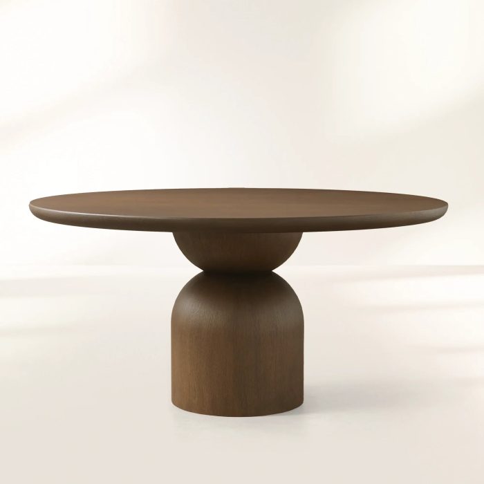 Perth Round Dining Table with Solid Romanian Wood - Image 2