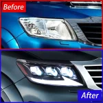 Car Front Lamps For Toyota Hilux Vigo 2012-2014 LED Auto Headlights Assembly Upgrade High Quality 3 Projector Lens Accessories - Image 4