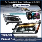 Car For Toyota Hiace Headlights Assembly 2019-2022 Upgrade Modified to New DRL Dynamic Turn Signal LED Headlamp Auto Accessories - Image 2