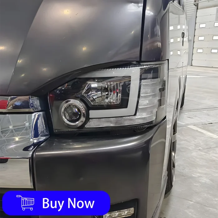 Car Lights For Toyota Hiace 2004-2018  Auto Headlight Assembly Upgrade New Style HID Projector Lens Tools Accessories - Image 2