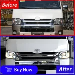 Car Lights For Toyota Hiace 2004-2018  Auto Headlight Assembly Upgrade New Style HID Projector Lens Tools Accessories - Image 4