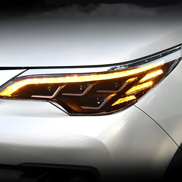 Car Front Lamps for Toyota Fortuner 2016-2020 LED Auto Headlights Assembly Upgrade Lexus Style Four Projector Lens Accessories - Image 4