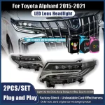 For Toyota Alphard 3 led New LED Headlight Upgrade Modified Full HeadLamp Assembly Turn Signals Daytime Running Lights 2015-2021 - Image 2