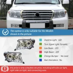 For Toyota Land Cruiser 2007-2015 LED Car Front lamps Assembly Upgrade Projector Lens Auto Headlights Plug and Play Accessories