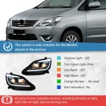 Car Front Lamps for Toyota Innova 2012-2015 LED Auto Headlights Assembly Upgrade High Configure Projector Lens Tool Accessories