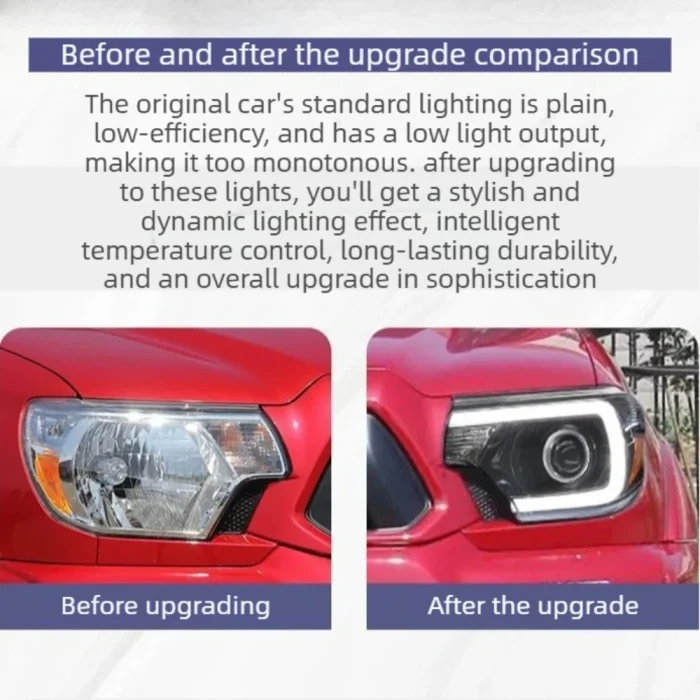 LED Headlights for Toyota Tacoma 2011-2020 Head Lamps Assembly DRL Dual Beam Lens Turn signal Daytime Running Lights Accessories - Image 7