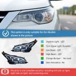 Car Front Lamps for Toyota Fortuner 2016-2020 LED Auto Headlights Assembly Upgrade Lexus Style Four Projector Lens Accessories