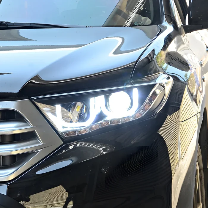 Car Headlights for Highlander Kluger 2012 2013 2014 Upgrade Bifocal Lens High Configure Styling Led Auto Headlight Assembly - Image 2
