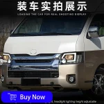 Car Lights For Toyota Hiace 2004-2018  Auto Headlight Assembly Upgrade New Style HID Projector Lens Tools Accessories - Image 7