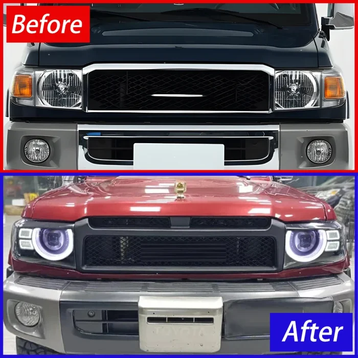 For Toyota Land Cruiser LC71 LC76 LC78 LC79 2006-2023 Headlight Assembly Upgraded Protective LED Projector Lens Accessories - Image 5