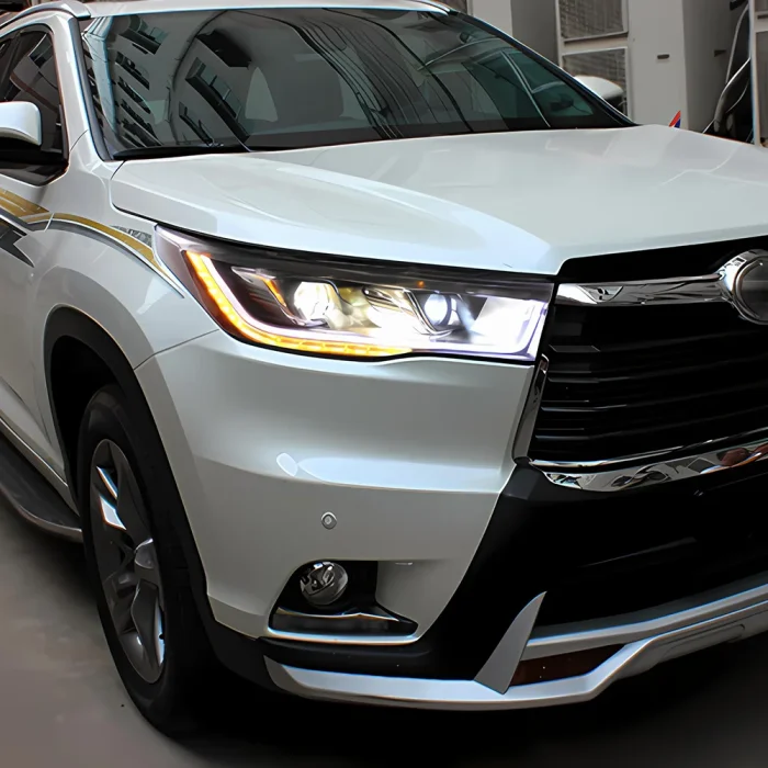 For Toyota Highlander Kluger 2015-2017 Car Front lamps Upgrade Dual Projector Lens Accessories LED Auto Headlights Assembly - Image 2