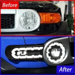 Car Lights For Toyota FJ Cruiser 2007-2017 LED DRL Auto Headlight Assembly Upgrade Startup Effect Projector Lens Accessories - Image 5