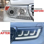 Front Headlamps Fit For Land Cruiser LC200 2007 2008 2009-2013 2014 2015 Front Lamps Assembly Led Lights With Turn Signal Light - Image 8