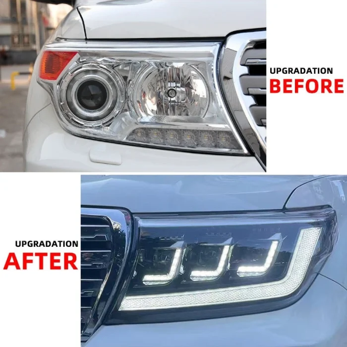 Front Headlamps Fit For Land Cruiser LC200 2007 2008 2009-2013 2014 2015 Front Lamps Assembly Led Lights With Turn Signal Light - Image 8