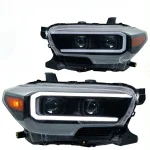 LED HeadLamp Assembly For Toyota Tacoma 2015 2016 2017 2018 2019 2020-2023 Lens Headlights DRL Sequential Turn Signal Front Lamp - Image 3