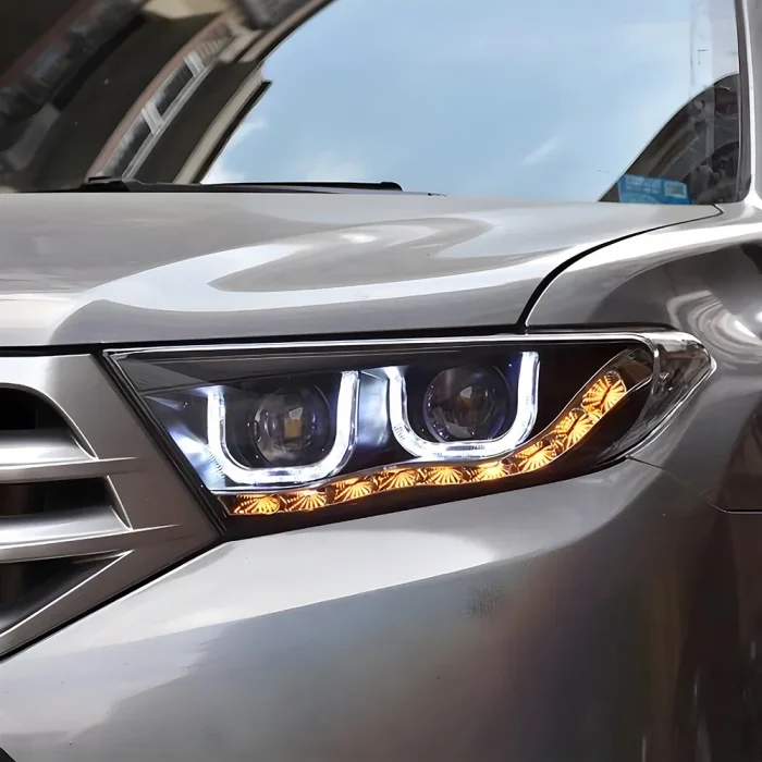 Car Headlights for Highlander Kluger 2012 2013 2014 Upgrade Bifocal Lens High Configure Styling Led Auto Headlight Assembly - Image 6