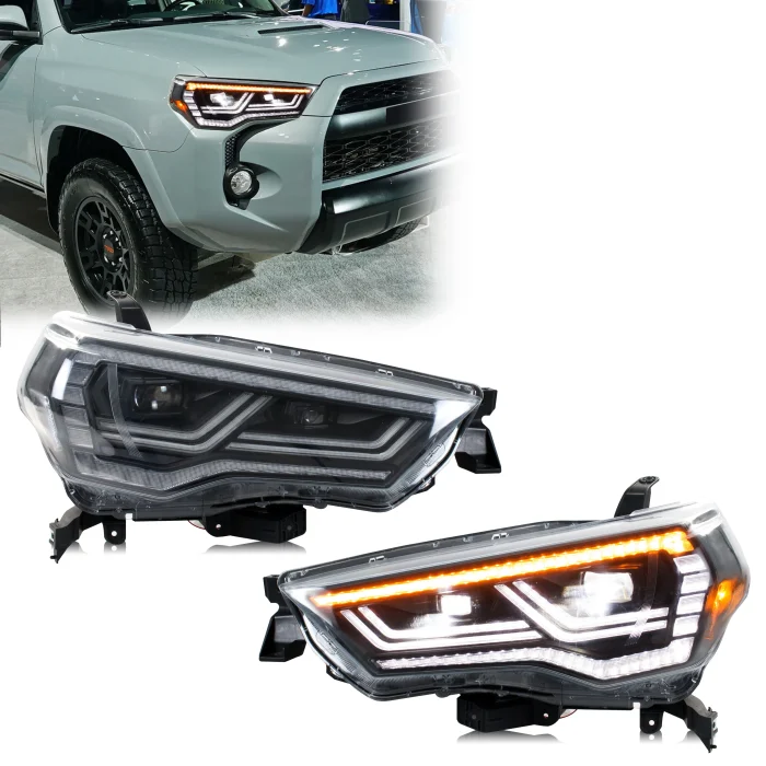 LED Headlights for Toyota 4Runner 2014-2024 5th Gen SR5 TRD DRL Projector Sequential Turn Signal Front Lamps Assembly - Image 2