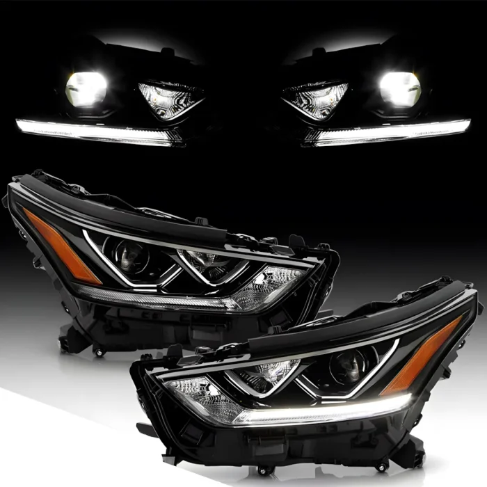 For Toyota Highlander Kluger 2022-2023 LED Car Front lamps Assembly Upgrade Dual Projector Lens Auto Headlights Accessories - Image 2