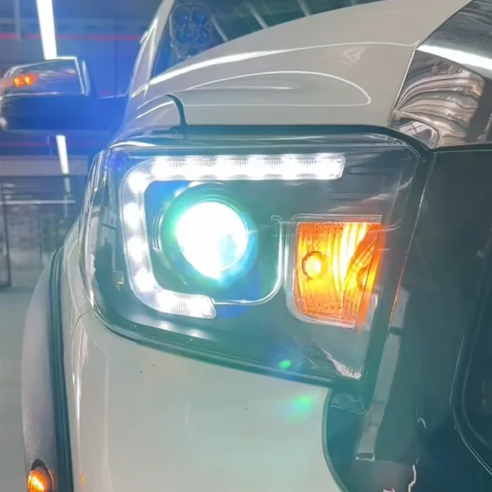 Car Front Lamps For Toyota Tundra 2014-2020 LED Auto Headlights Assembly Upgrade Bifocal Projector Lens Tools Accessories - Image 3