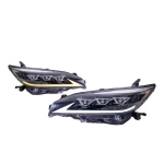 2pcs Headlights Assembly For Toyota Wish 2009-2015 LED Head Lamp Dynamic Turn Signals DRL Daytime Running Light Auto Accessories