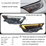 Car Lights For Toyota RAV4 Headlights 2019-2022 2023 2024 2025 LED Projetor Headlamp Daytime Running Lamp Automotive Accessories