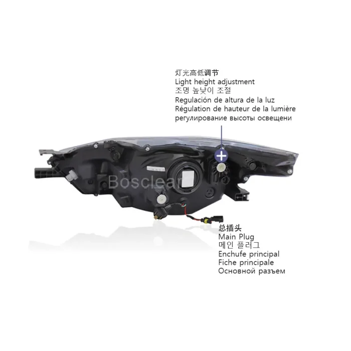 2pcs Headlamps For TOYOTA YARiS L Headlights Assembly 2016-2021 LED Daytime Running Light Turning Lamp Evil Magic Eye Lens Xenon - Image 4