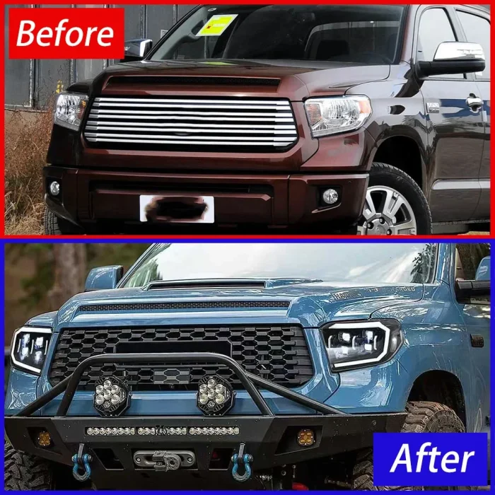 For Toyota Tundra Sequoia 2014-2021 Auto Headlights Assembly Upgrade Dynamic Startup Effect LED 4 Projector Lens Car Accessories - Image 7
