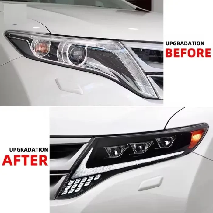 Head Lamp for Toyota Venza LED Headlight 2009 2010 2011 2012 2013 Headlight Hybrid DRL Turn Signal High Beam Angel Eye Projector - Image 5