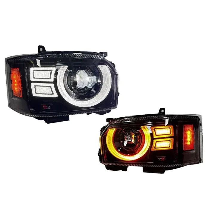 SINDAR For Toyota Hiace H200 Headlights Assembly Left/Right Side Complete Pair Set Direct Fit Replacement 2005-2018 LHD RHD - Image 3