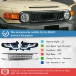 Car Front Lamp for Toyota FJ Cruiser 2007-2017 LED Auto Headlights Assembly Upgrade Land Rover Design Projector Lens Accessories